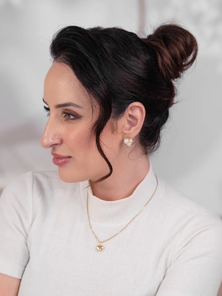 Coque despojado 2, penteado do curso de Autopenteado da Amanda Giaretton